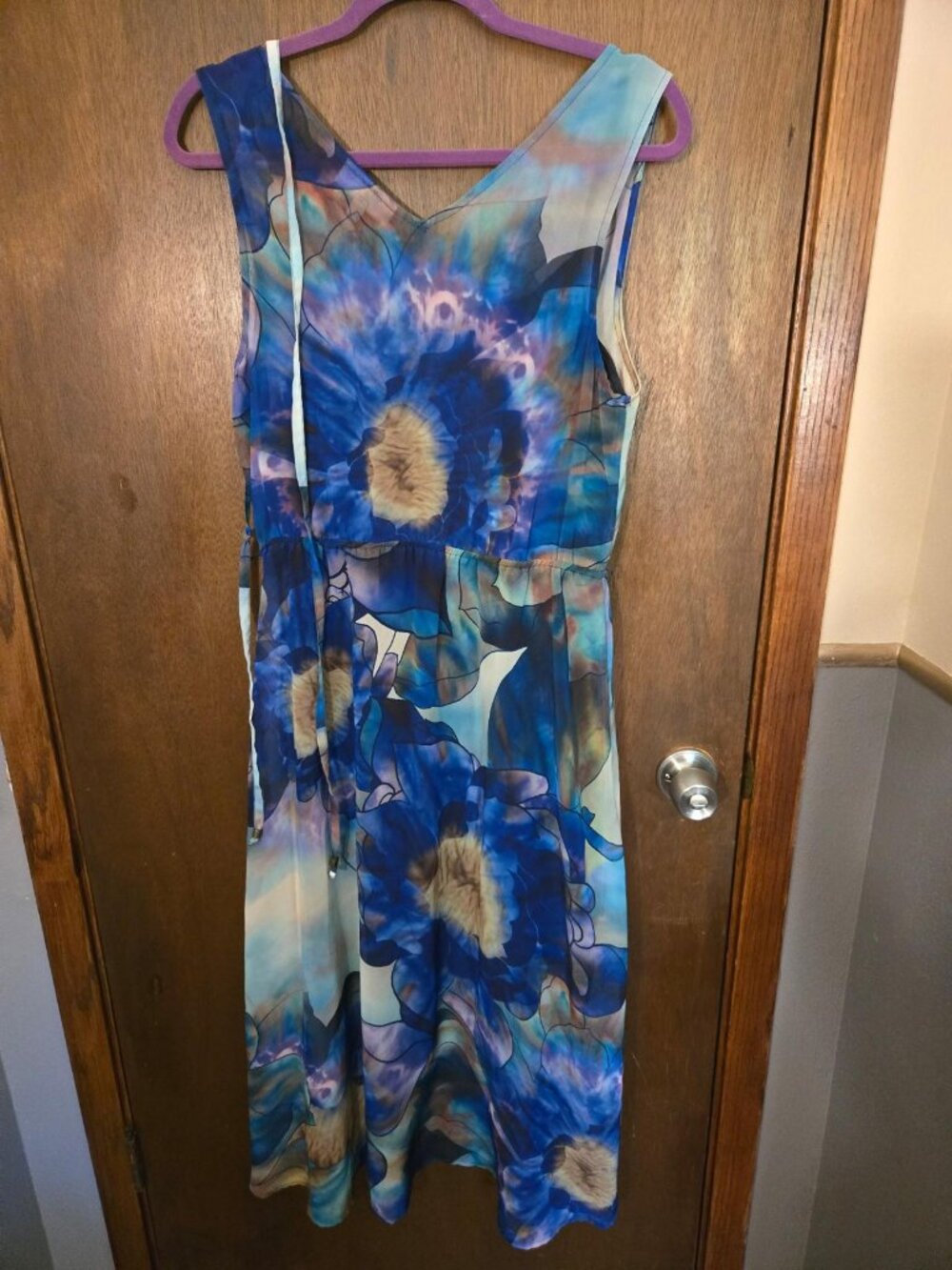 heer floral dress blue
